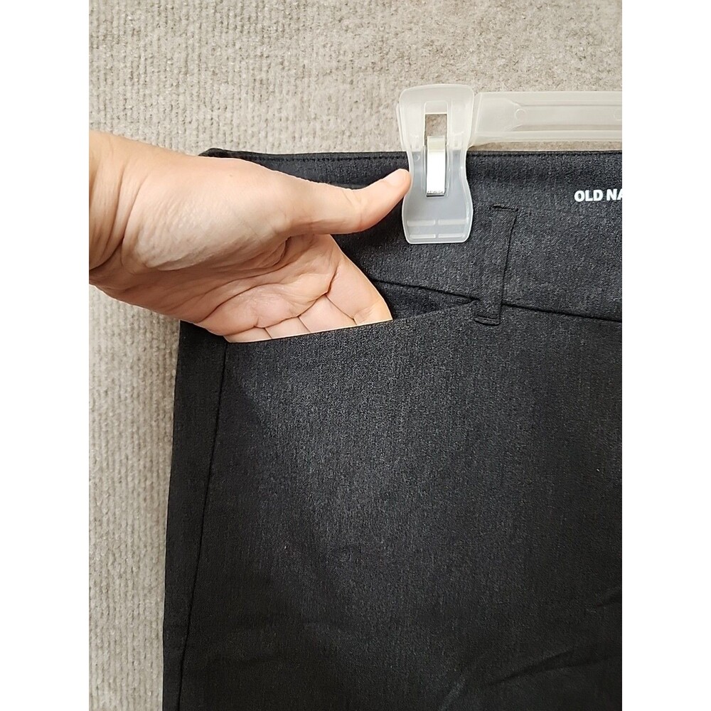 Old Navy Pixie Skinny Ankle Dress Pants Womens 16 Heather Gray Stretch NEW - Picture 4 of 10